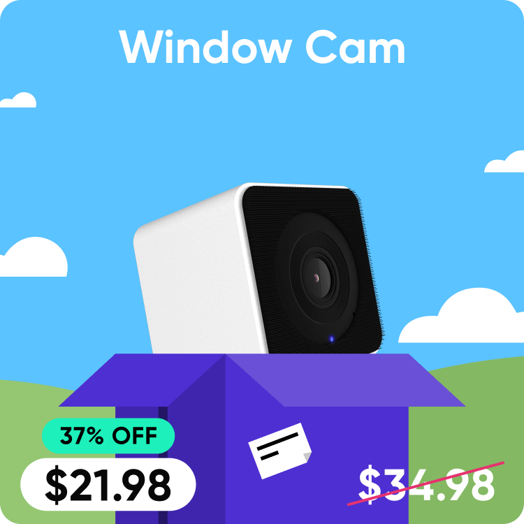 Save 37% on Window Cam. Glare-free outdoor security with upgraded Color Night Vision.