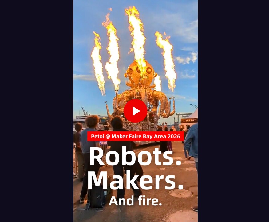 Watch the Giant Robot Fire Show