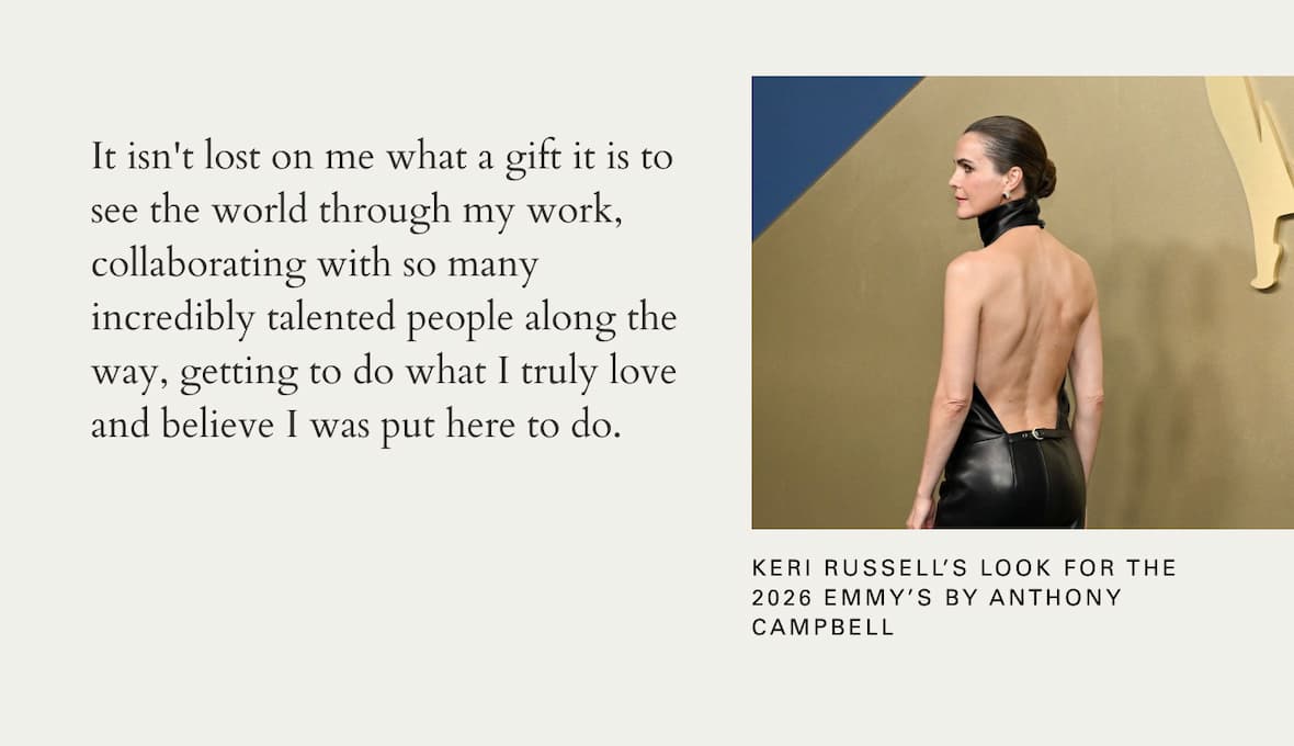 Keri Russell's look for the Emmy's