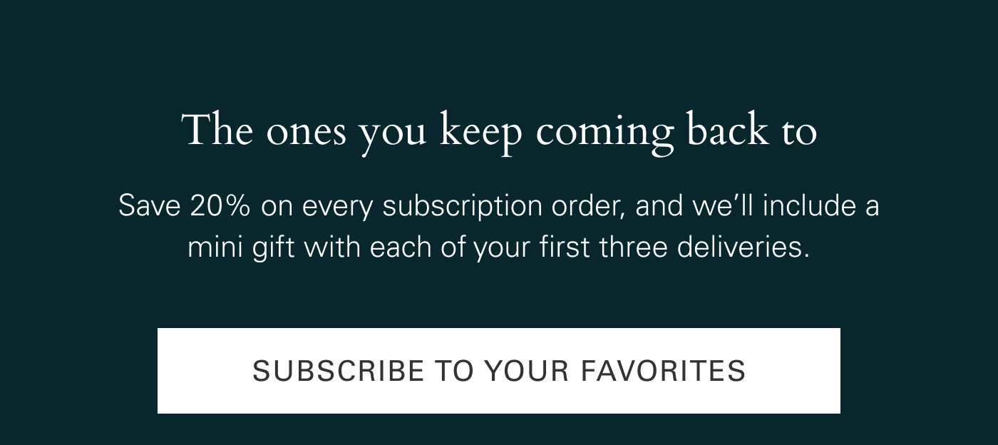 A mini gift with each of your first three deliveries