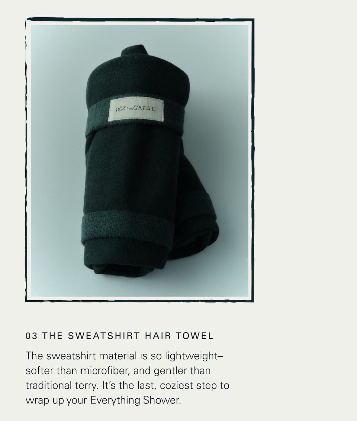 The Sweatshirt Hair Towel