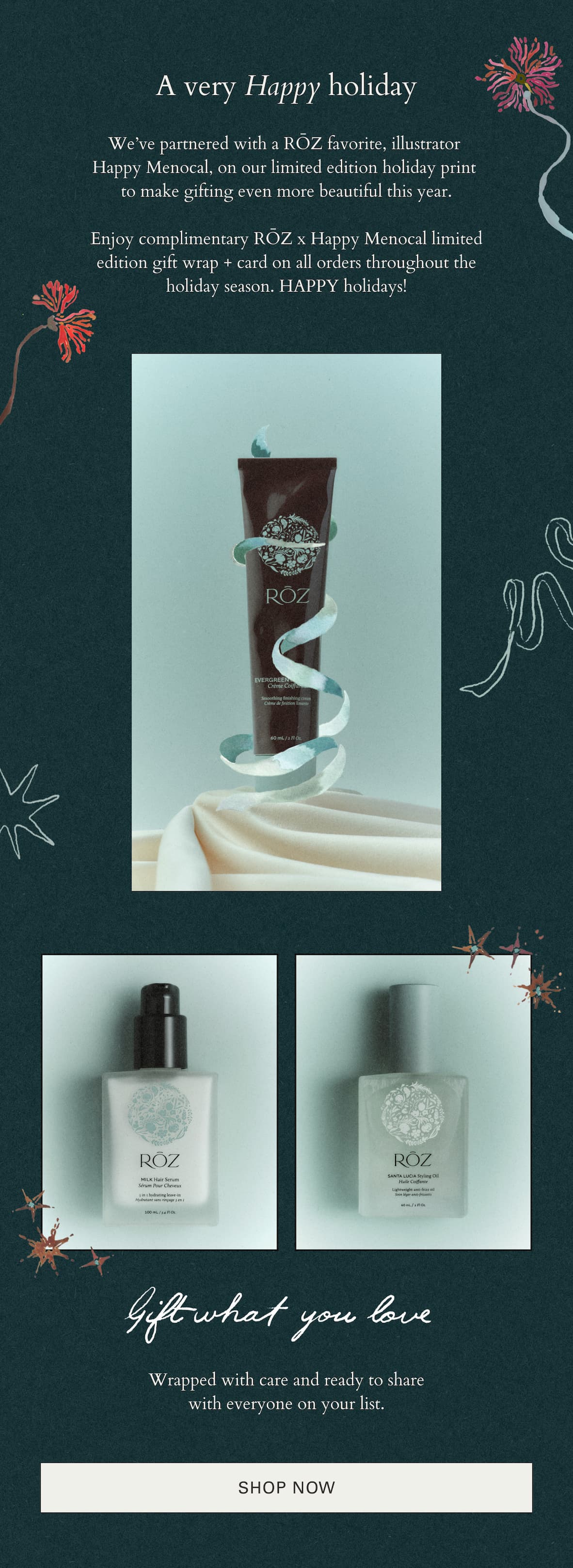Complimentary gift wrapping on all orders