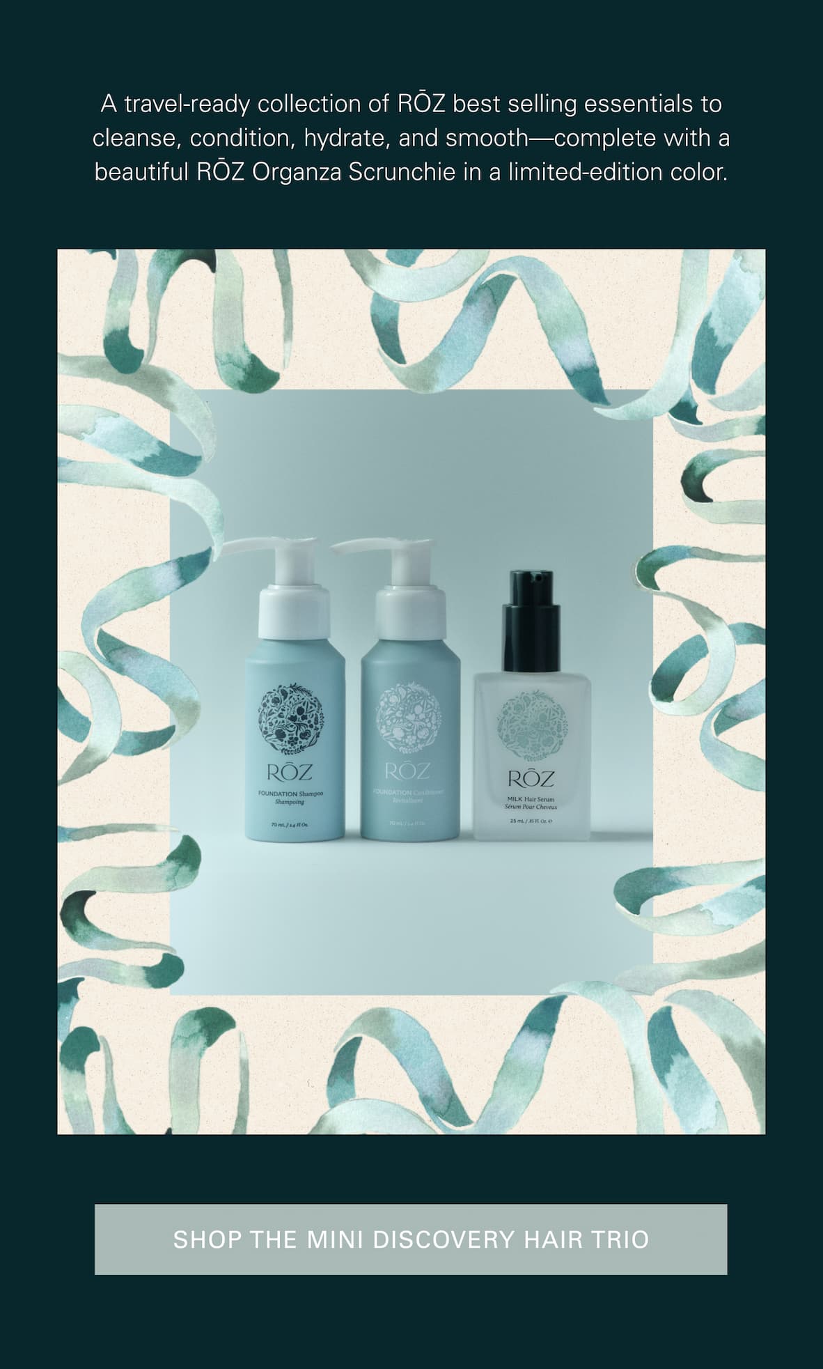 A travel-ready collection of best selling hair essentials