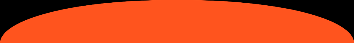 Orange arched footer transition