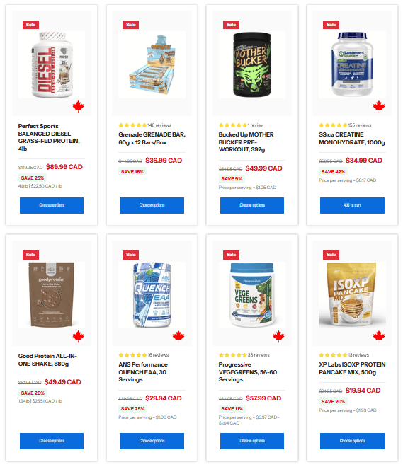 Sale Page - Brand driven discounts for you to crush your goals