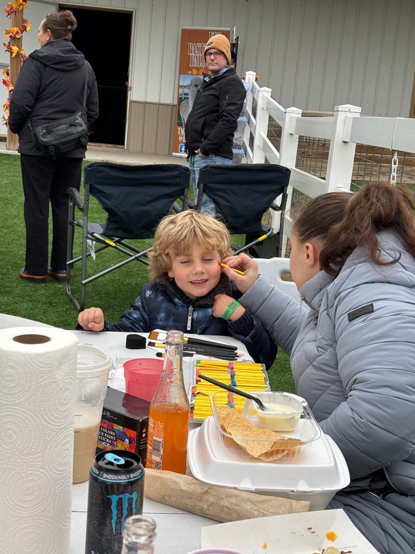 Face painting at Pasture Palooza