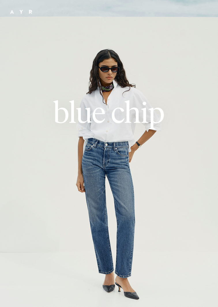 blue chip. the chaser jean. 