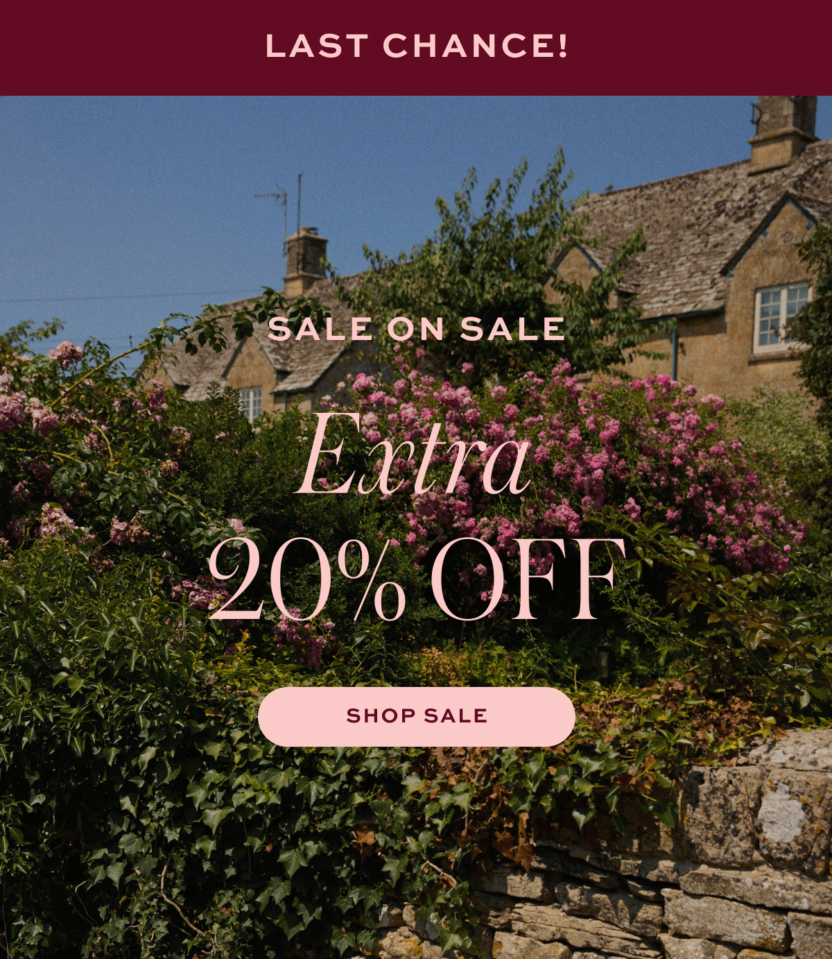 SALE ON SALE: EXTRA 20% OFF