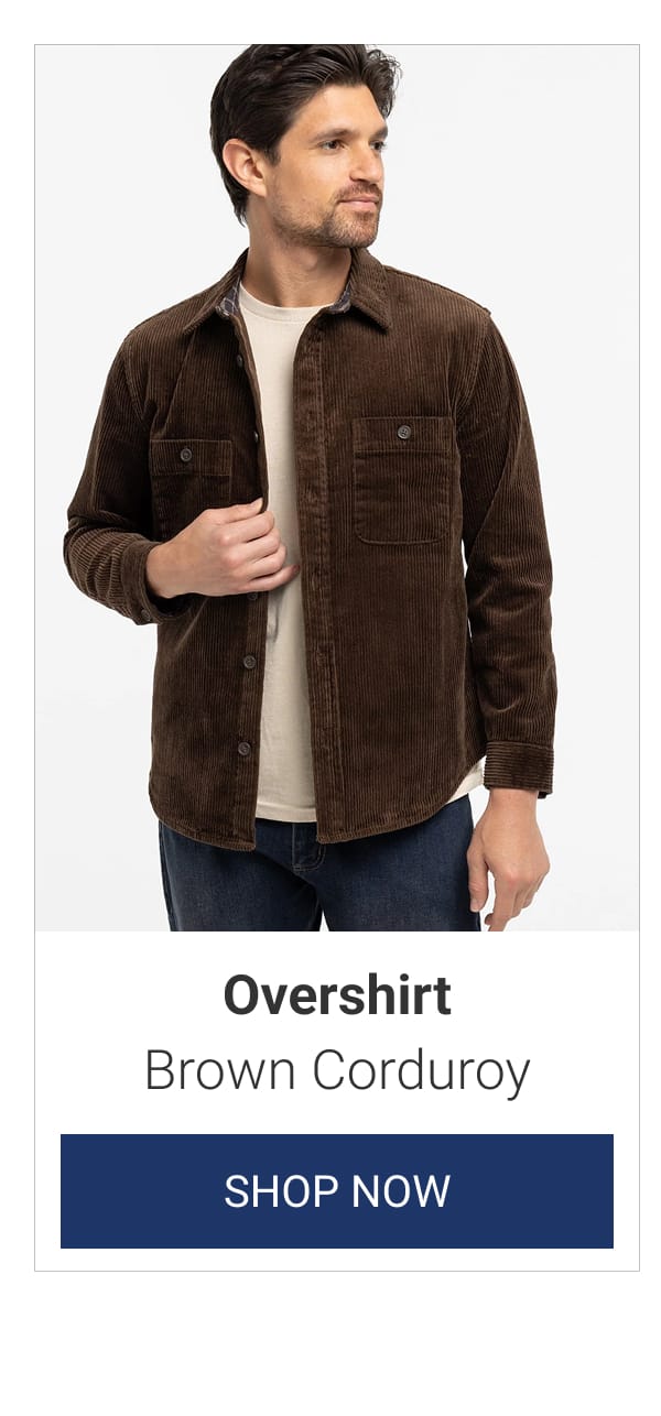 Brown Corduroy Overshirt