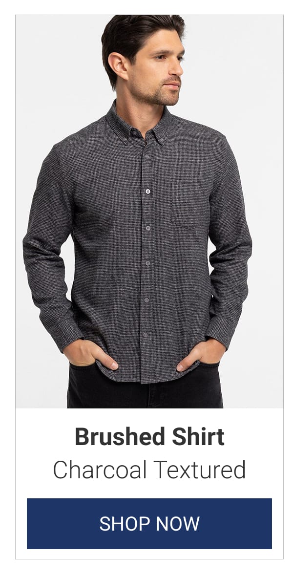 Charcoal Textured Brushed Shirt