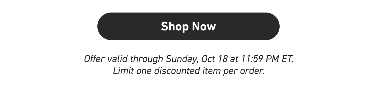 [Click here to Shop Cases] Offer valid through Sunday, Oct 18 at 11:59 PM ET. Limit one discounted item per order.