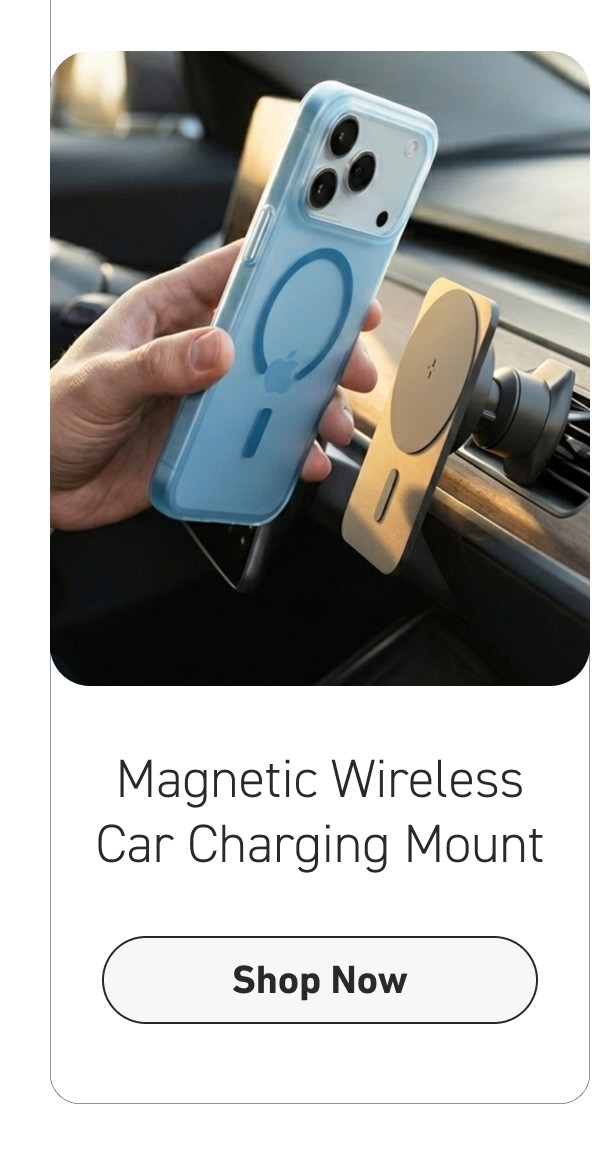 Magnetic Wireless Car Charging Mount [Shop Now]