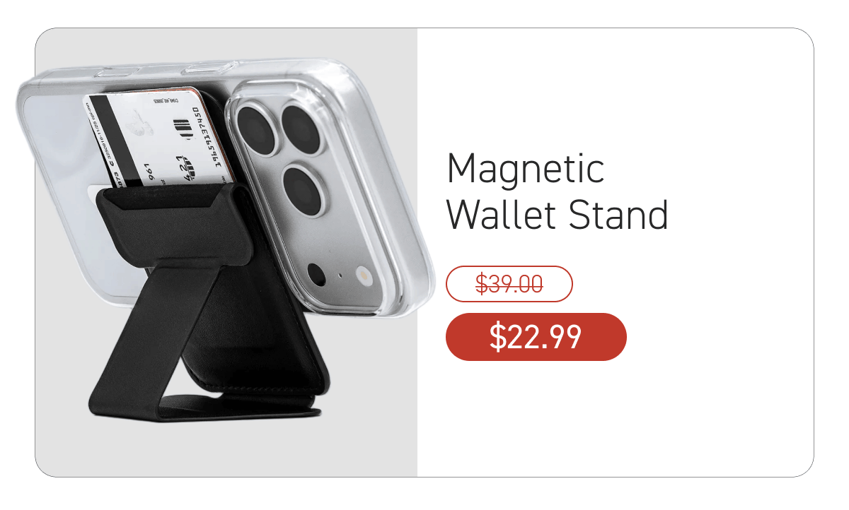 Magnetic Wallet Stand