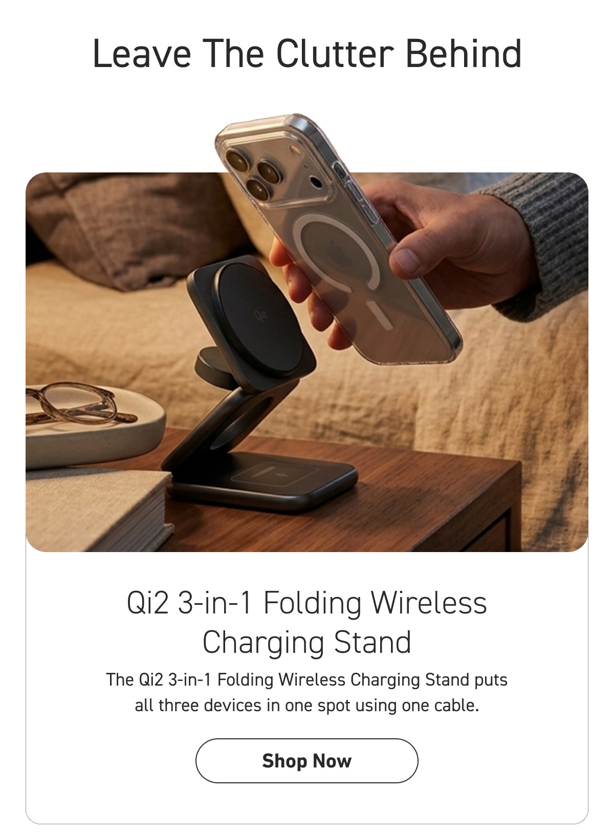 Qi2 3-in-1 Folding Wireless Charging Stand [Click here to Shop Now]