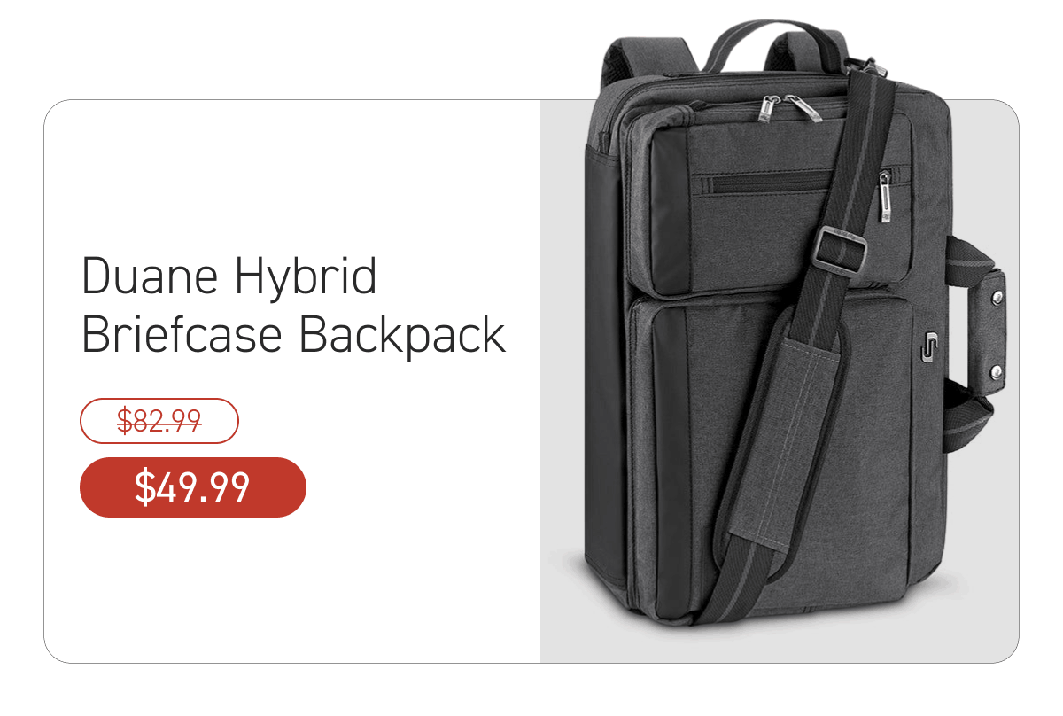 Duane Hybrid Briefcase Backpack