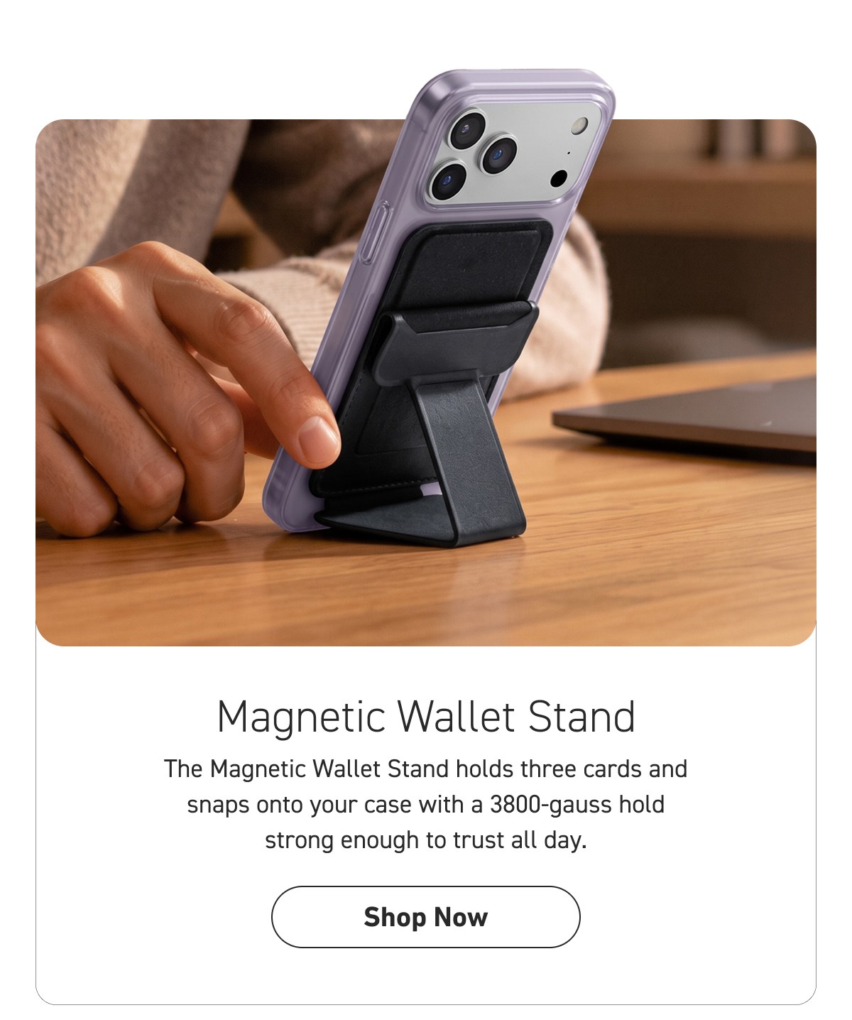 Magnetic Wallet Stand [Click here to Shop Now]