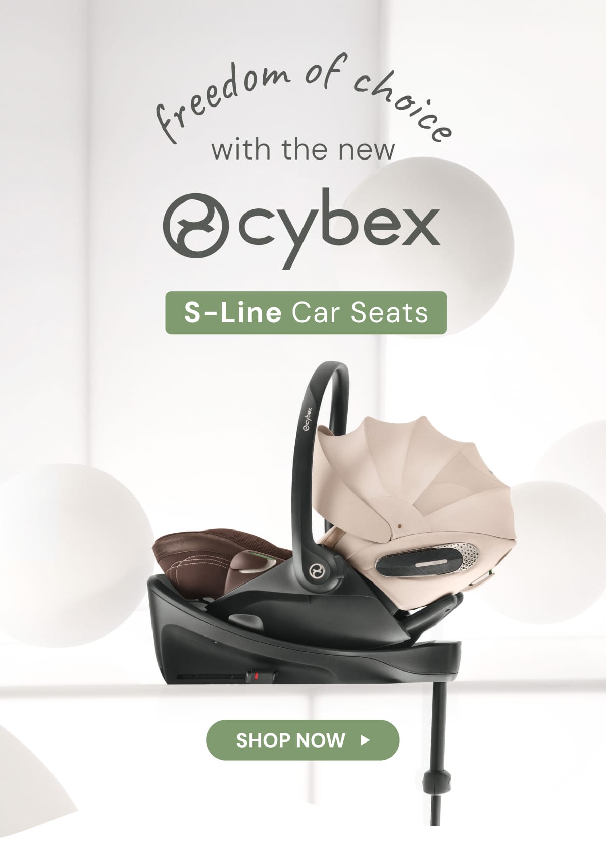 Freedom of choice with the new Cybex S-line car seats