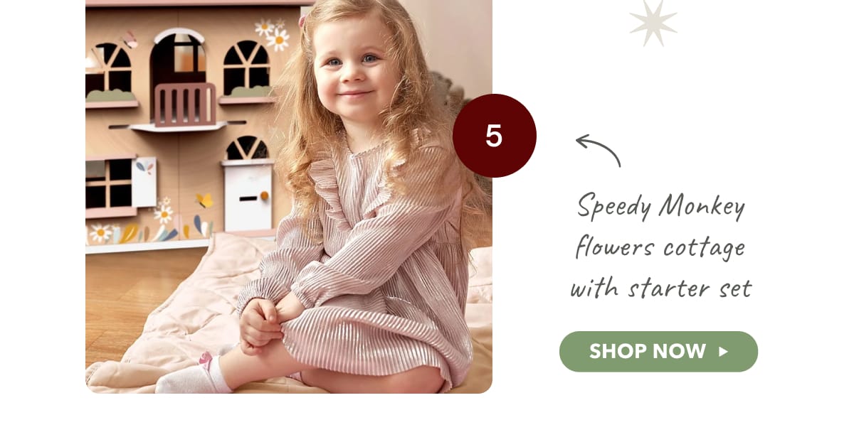 Speedy monkey flowers cottage with starter set 