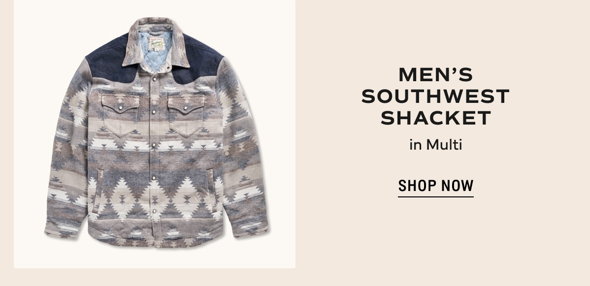 Shop Now: Men's Southwest Shacket in Multi 