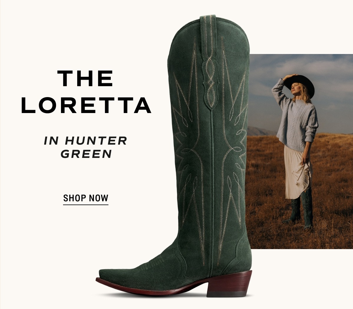 Shop Now: The Loretta in Hunter Green 