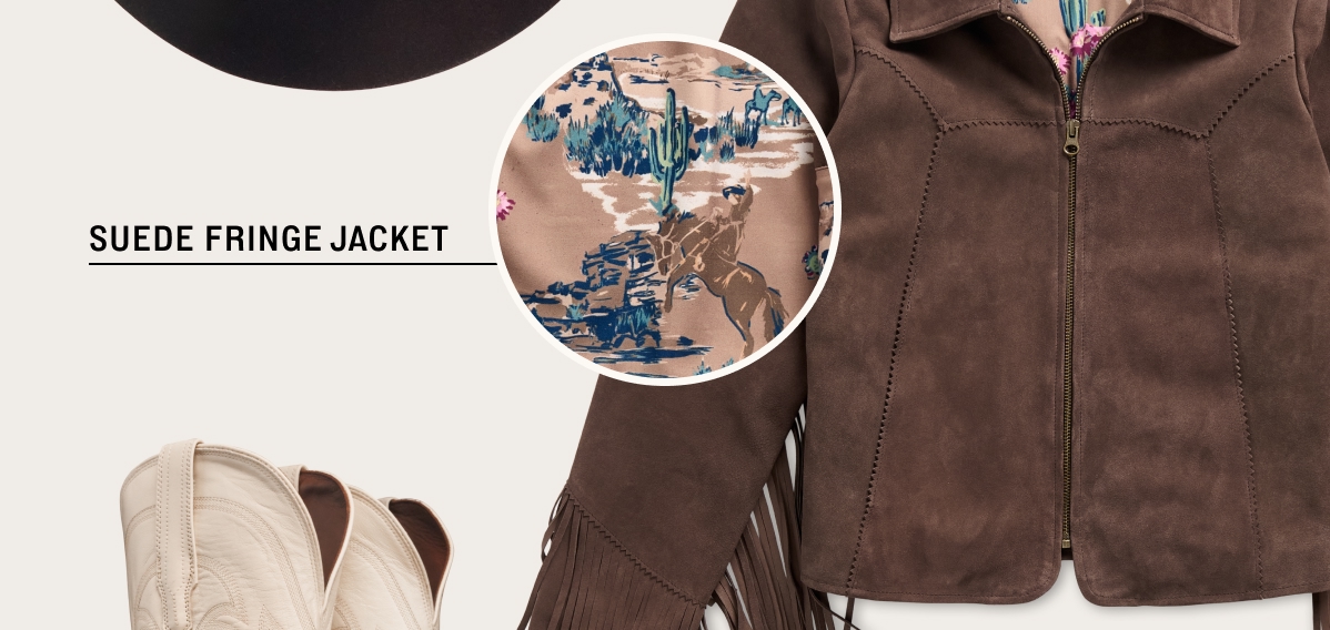 Suede Fringe Jacket 