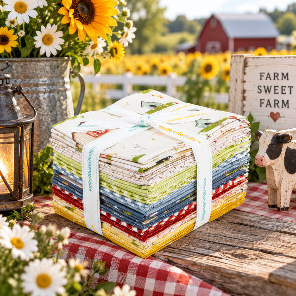 Lil' Farm Friends Fat Quarter Bundle - 18pc
