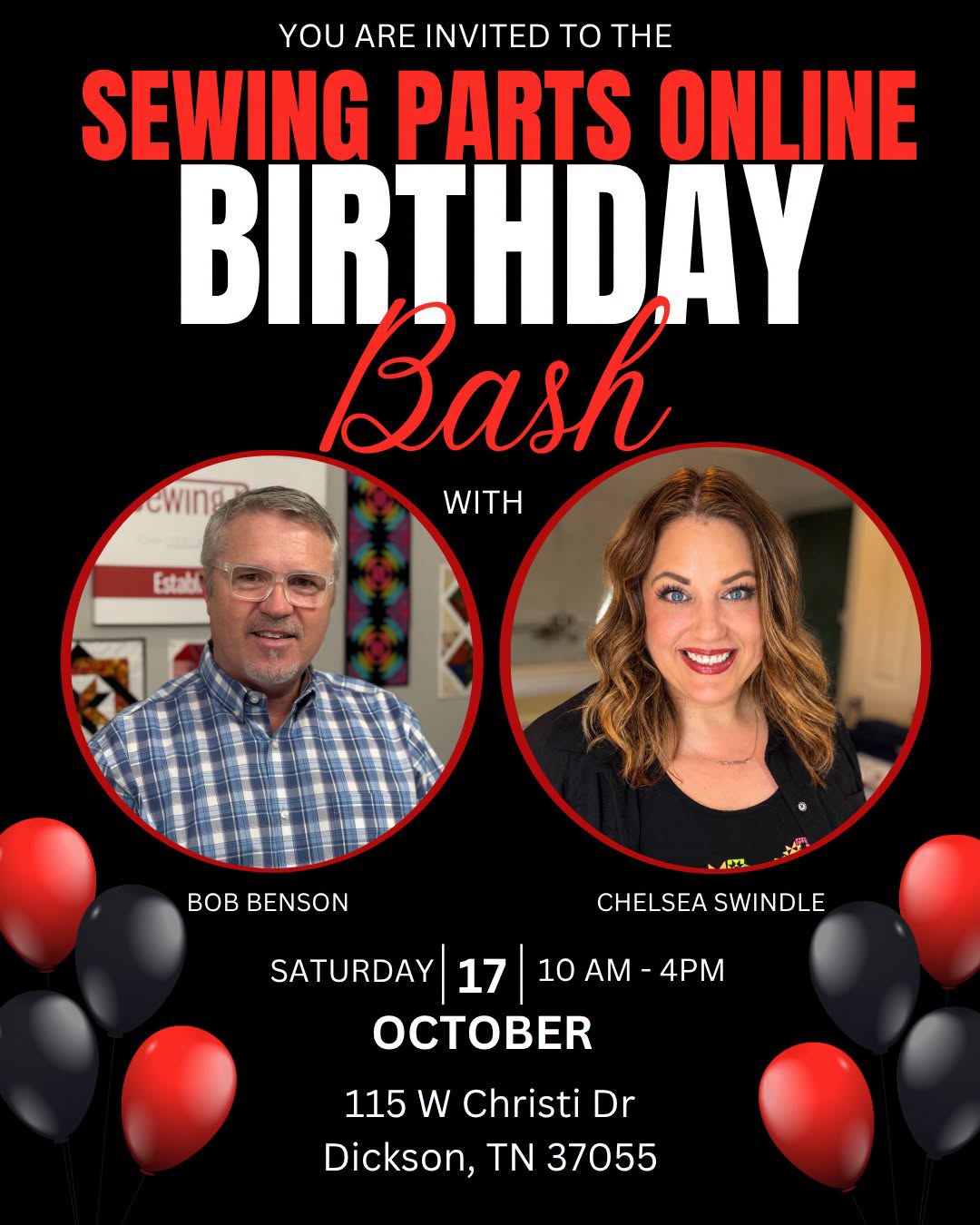 Sewing Parts Online Birthday Bash!