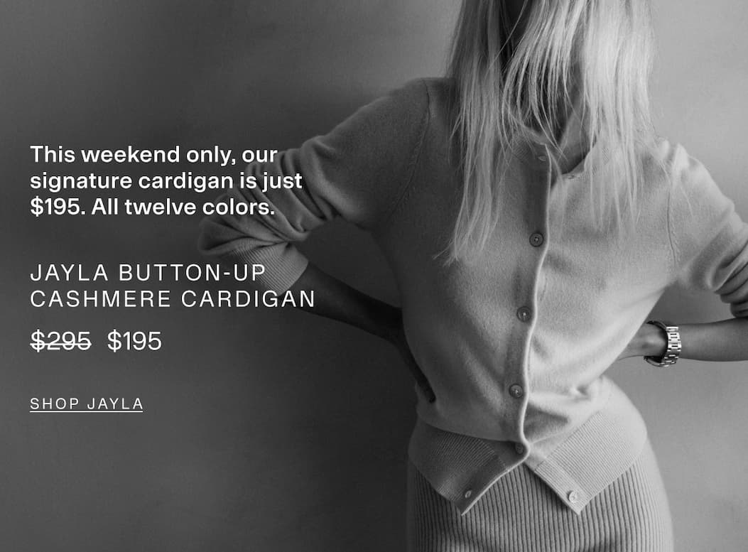 Jayla Cardigan now $195