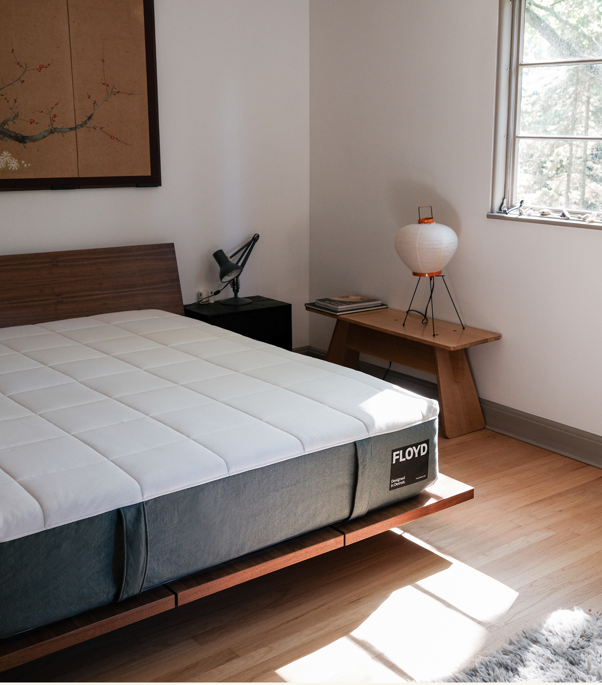 Pictured: The Mattress (2.0) on The Floyd Bed - Original