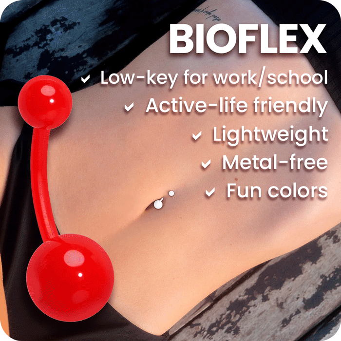 Bioflex belly ring